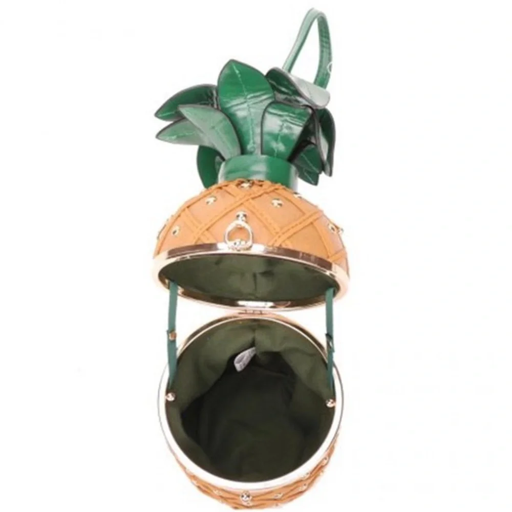 Unique 3D Pineapple High Quality Key West By The Pool Bag Clutch Crossbody - Picture 7 of 9